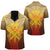 Hawaii Kanaka Map Hand Polynesian Shirt - Susi Style - AH Unisex Gold - Polynesian Pride