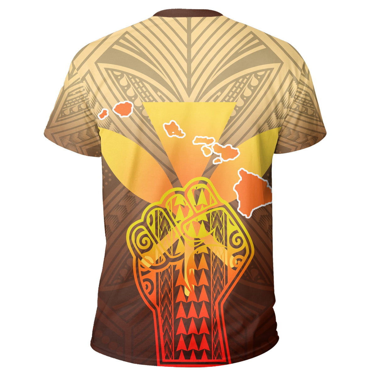 Hawaii Kanaka Map Hand Polynesian T Shirt Susi Style - Polynesian Pride