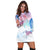 Hawaii Kanaka Map Horizon Turtle Hoodie Dress - AH - Polynesian Pride