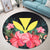 Hawaii Kanaka Tropical Hibiscus Round Carpet - AH - Polynesian Pride