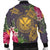 Hawaii Kanaka Turtle Hibiscus Plumerian Polynesia Bomber Jacket - Alena Style Purple - AH - Polynesian Pride