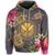 Hawaii Kanaka Turtle Hibiscus Plumerian Polynesia Zip Hoodie Alena Style Purple - Polynesian Pride