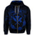 Hawaii Kanaka Turtle Hibiscus Polynesian Zip Hoodie Anthea Style Blue - Polynesian Pride