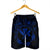 Hawaii Kanaka Turtle Hibiscus Polynesian Men's Shorts - Anthea Style Blue - AH - Polynesian Pride