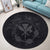 Hawaii Kanaka Turtle Hibiscus Polynesian Round Carpet - Anthea Style Gray - AH - Polynesian Pride