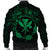 Hawaii Kanaka Turtle Hibiscus Polynesian Bomber Jacket - Anthea Style Green - AH - Polynesian Pride