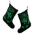 Hawaii Kanaka Turtle Hibiscus Polynesian Christmas Stocking - Anthea Style Green - AH - Polynesian Pride