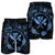 Hawaii Kanaka Turtle Hibiscus Polynesian Men's Shorts - Anthea Style Pastel Blue - AH - Polynesian Pride