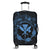 Hawaii Kanaka Turtle Hibiscus Polynesian Luggage Covers - Anthea Style Pastel Blue - AH Black - Polynesian Pride