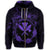 Hawaii Kanaka Turtle Hibiscus Polynesian Zip Hoodie Anthea Style Purple - Polynesian Pride