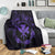 Hawaii Kanaka Turtle Hibiscus Polynesian Premium Blankets - Anthea Style Purple - AH - Polynesian Pride