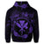 Hawaii Kanaka Turtle Hibiscus Polynesian Zip Hoodie Anthea Style Purple - Polynesian Pride