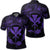 Hawaii Kanaka Turtle Hibiscus Polynesian Polo Shirt Anthea Style Purple Unisex Black - Polynesian Pride