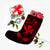 Hawaii Kanaka Turtle Hibiscus Polynesian Christmas Stocking - Anthea Style Red - AH - Polynesian Pride