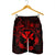 Hawaii Kanaka Turtle Hibiscus Polynesian Men's Shorts - Anthea Style Red - AH - Polynesian Pride