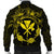 Hawaii Kanaka Turtle Hibiscus Polynesian Bomber Jacket - Anthea Style Yellow - AH - Polynesian Pride