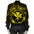 Hawaii Kanaka Turtle Hibiscus Polynesian Bomber Jacket - Anthea Style Yellow - AH - Polynesian Pride