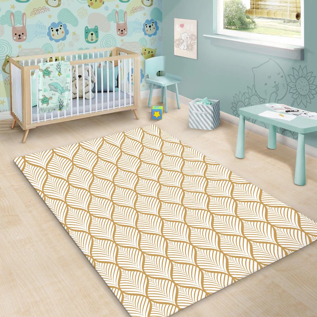 Hawaii Leaves Seamless Pattern Area Rug - AH - Polynesian Pride