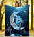 Hawaii Love Turtle Moonlight Premium Blanket - AH White - Polynesian Pride