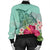 Hawaii Manta Ray Tropical Hibiscus Plumeria Bomber Jacket - AH - Polynesian Pride