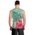 Hawaii Manta Ray Tropical Hibiscus Plumeria Tank Top - AH - Polynesian Pride