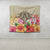 Hawaii Manta Ray Tropical Hibiscus Plumeria Polynesian Tapestry - AH - Polynesian Pride