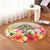 Hawaii Manta Ray Tropical Hibiscus Plumeria Polynesian Round Carpet - AH - Polynesian Pride