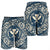 Hawaii Map Classic Floral Men's Shorts Blue - AH - Polynesian Pride