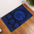 Hawaii Map Honu Hibiscus Polynesian Door Mat Blue AH Door Mat Blue - Polynesian Pride