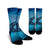 Hawaii Map Kanaka Galaxy Shark Crew Socks - AH Crew Socks White - Polynesian Pride