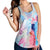 Hawaii Map Kanaka Hibiscus Polynesian Turtle Swimming Racerback Tank - Sweet Dream Style - AH - Polynesian Pride