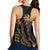 Hawaii Map Kanaka Polynesian Hula Girl Racerback Tank Gold - AH - J5R - Polynesian Pride