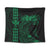 Hawaii Map Kanaka Polynesian Hula Girl Tapestry Green - AH - J5C Wall Tapestry Black - Polynesian Pride