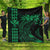 Hawaii Map Kanaka Polynesian Hula Girl Premium Quilts Green - AH - J5C Black - Polynesian Pride