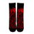 Hawaii Map Kanaka Polynesian Hula Girl Crew Socks Red - AH - J5R - Polynesian Pride