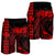 Hawaii Map Kanaka Polynesian Hula Girl Men's Shorts Red - AH - J5C - Polynesian Pride