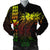 Hawaii Map Kanaka Polynesian Hula Girl Bomber Jacket Reggae - AH - J5R Black Unisex - Polynesian Pride