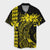 Hawaii Map Kanaka Polynesian Hula Girl Hawaiian Shirt Yellow - AH - J5R Unisex Black - Polynesian Pride