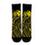 Hawaii Map Kanaka Polynesian Hula Girl Crew Socks Yellow - AH - J5R - Polynesian Pride