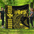 Hawaii Map Kanaka Polynesian Hula Girl Premium Quilts Yellow - AH - J5C Black - Polynesian Pride