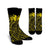 Hawaii Map Kanaka Polynesian Hula Girl Crew Socks Yellow - AH - J5R Crew Socks White - Polynesian Pride