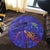 Hawaii Map Kanaka Turtle Round Carpet - Volcano Style - Galaxy - AH - Polynesian Pride