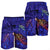 Hawaii Map Kanaka Turtle Men's Shorts - Volcano Style - Galaxy - AH - Polynesian Pride