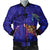 Hawaii Map Kanaka Turtle Bomber Jacket - Volcano Style - Galaxy - AH Black Unisex - Polynesian Pride