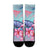 Hawaii Map Kanaka Turtle Galaxy Night Plumeria Hibiscus Crew Socks - AH - Polynesian Pride