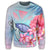 Hawaii Map Kanaka Turtle Galaxy Night Plumeria Hibiscus Sweatshirt - AH - Polynesian Pride