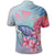 Hawaii Map Kanaka Turtle Galaxy Night Plumeria Hibiscus Polo Shirt - Polynesian Pride