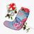 Hawaii Map Kanaka Turtle Galaxy Night Plumeria Hibiscus Christmas Stocking - AH - Polynesian Pride