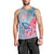 Hawaii Map Kanaka Turtle Galaxy Night Plumeria Hibiscus Tank Top - AH Black - Polynesian Pride