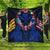 Hawaii Map Kanaka Two Men Holding Flag Premium Quilts Blue - AH Black - Polynesian Pride